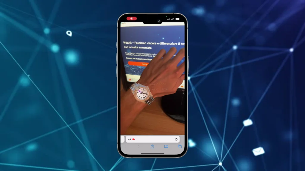 Realtà Aumentata AR nel settore di gioielli e orologi