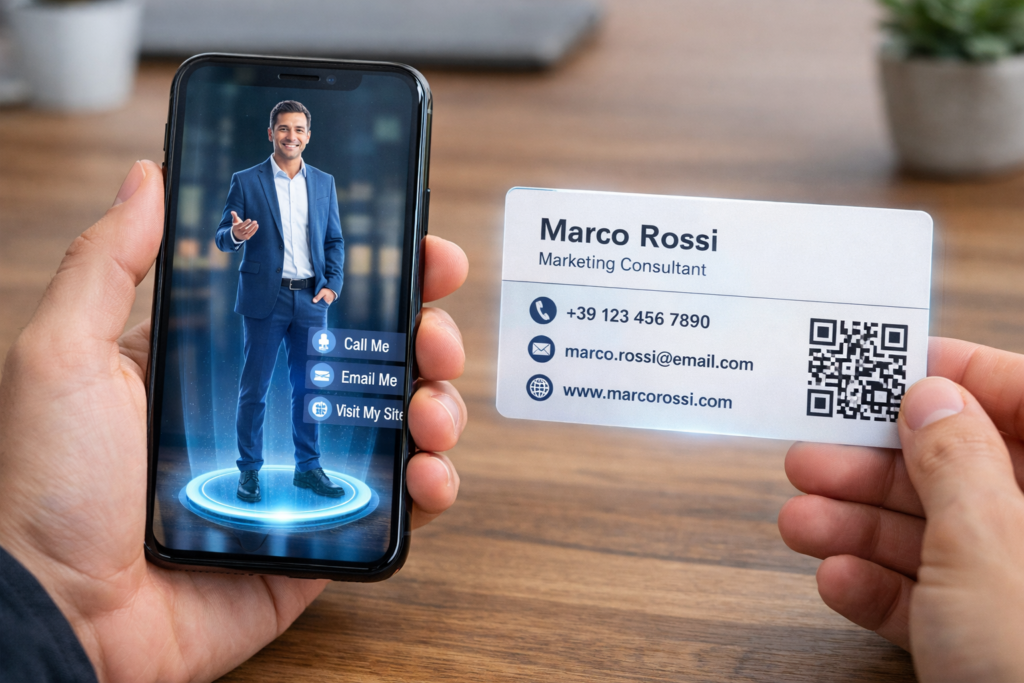 Biglietti da visita in Realtà Aumentata (AR)