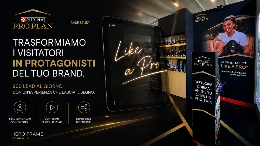 Come Purina Pro Plan ha generato 200 lead al giorno agli Internazionali BNL con il software Phygital di Arweb